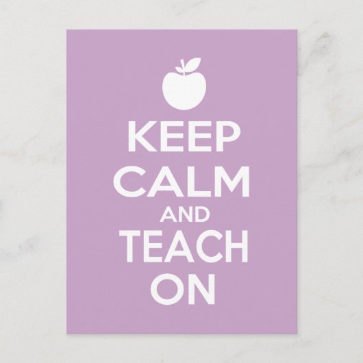 保教え先生に対してCalm and On ポストカード (正面)