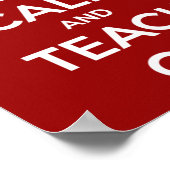 保教え赤 ポスター (角)