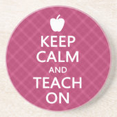 保教えPink Plaid コースター (正面)