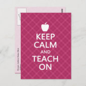 保教えPink Plaid ポストカード (正面/裏面)