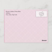 保教えPink Plaid ポストカード (裏面)