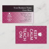 保教えPink Plaid 名刺 (正面/裏面)