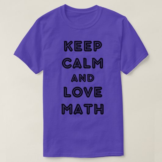 保数学を愛する Tシャツ (デザイン正面)