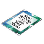 保書の。世の中は君の音楽が必要だ ノートブック (左側)