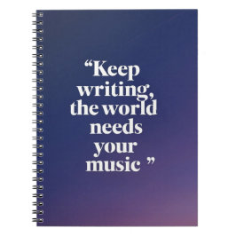 保書の。世界はあなたの音楽オプションを必要2 ノートブック