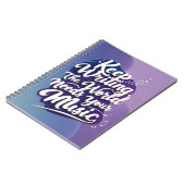 保書の。The World Needs Your Music option 1 ノートブック (左側)