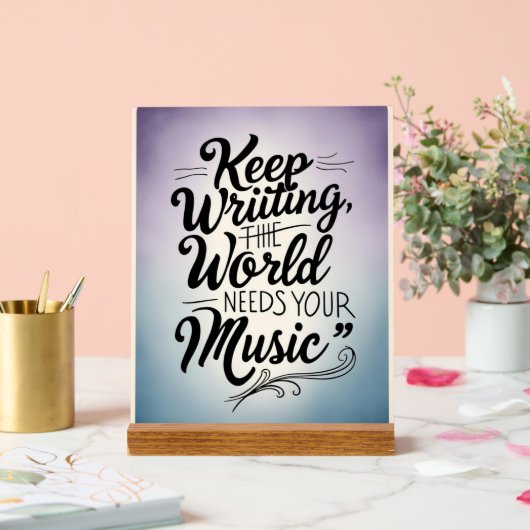 保書世界はあなたの音楽オプションを必要3 アクリルサイン (ウェディング)