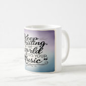 保書世界はあなたの音楽オプションを必要3 コーヒーマグカップ (正面右)