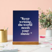 保書世界はあなたの音楽オプションを必要4 アクリルサイン (ウェディング)