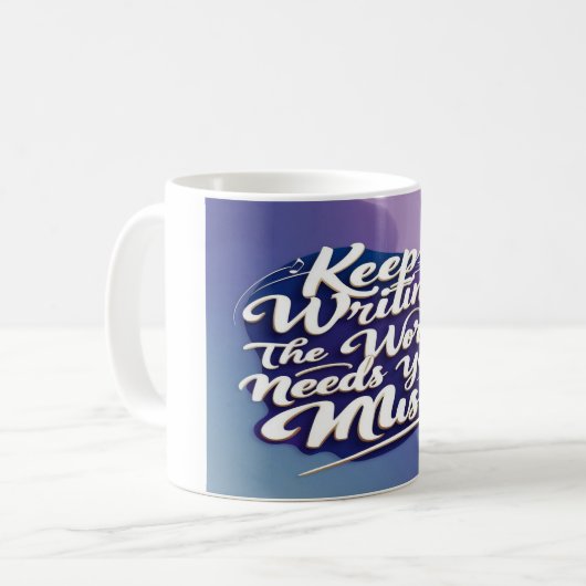 保書2.あなたの音楽オプションを必要とする世界 コーヒーマグカップ (正面左)