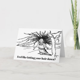 保有のお祝いEdw。 Learの漫画はリラックスします カード