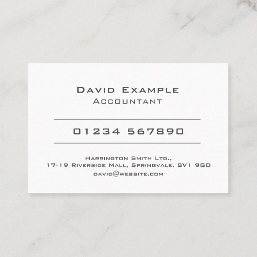 保有者の写真付き会計士 名刺 (裏面)