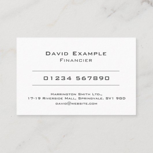 保有者の名刺の写真付き金融業者 名刺 (裏面)