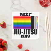 保柔術ゲイシャツLGBTゲイプライド月2024 スタンダードカクテルナプキン (インサイチュ)