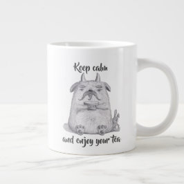 保楽しむお茶のパーソナライズされた香り ジャンボコーヒーマグカップ