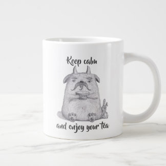 保楽しむお茶のパーソナライズされた香り ジャンボコーヒーマグカップ