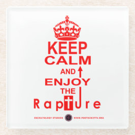 保楽しむ歓喜 ガラスコースター