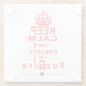 保楽しむ歓喜 ガラスコースター (裏面)