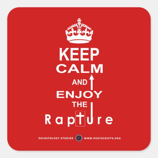 保楽しむ歓喜 スクエアシール (正面)