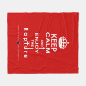 保楽しむ歓喜 フリースブランケット (正面(横))