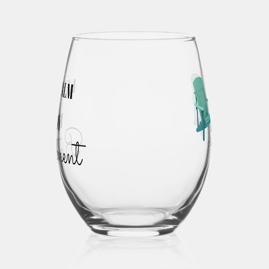 保楽しむ落ち ステムなしワイングラス (左)