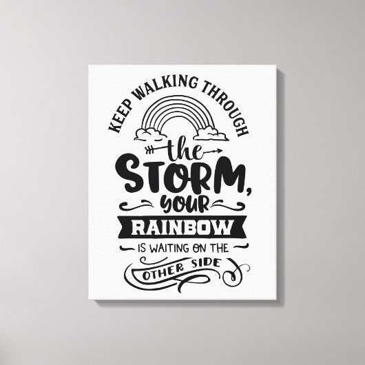 保歩く キャンバスプリント (正面)