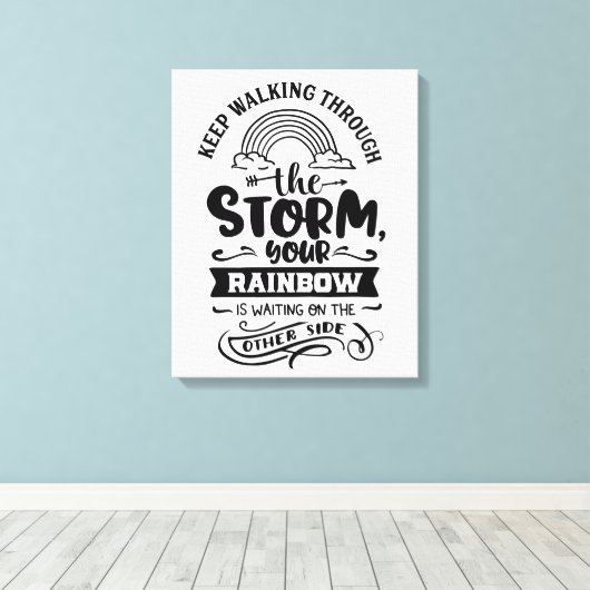 保歩く キャンバスプリント (インサイチュ (ウッドフロア))