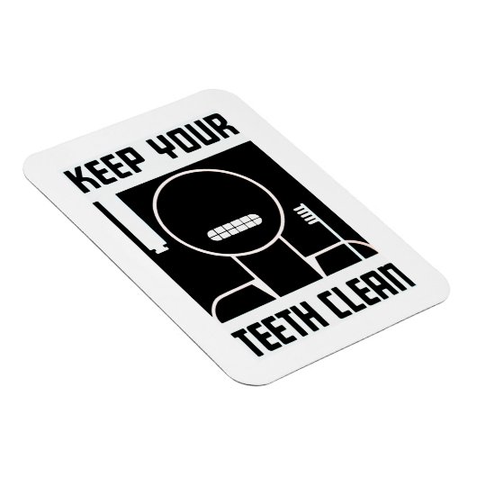 保歯が綺麗 マグネット (右側)