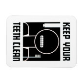 保歯が綺麗 マグネット (横)