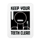 保歯が綺麗 マグネット (縦)