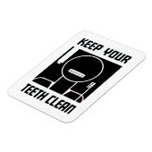 保歯が綺麗 マグネット (左側)