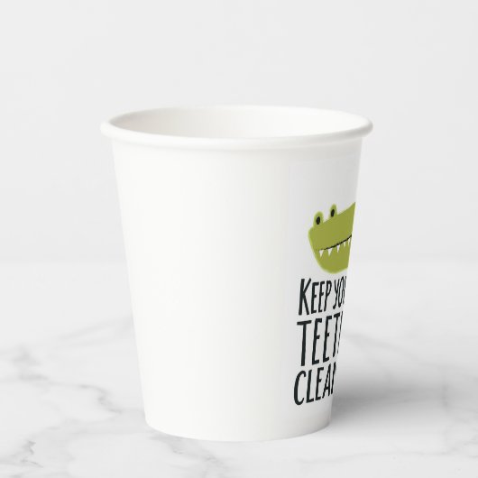 保歯が綺麗 紙コップ (正面)