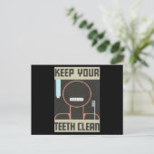 保歯の清潔なポスター ポストカード (スタンド正面)