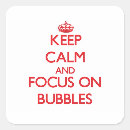 保泡に集中して落ち着く スクエアシール (正面)