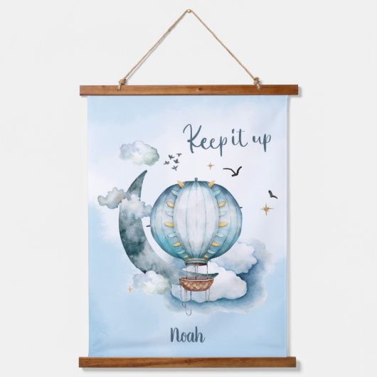 保海で出荷カスタマイズ可能 吊り下げ型タペストリー (正面)