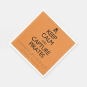 保海賊の捕縛パーソナライズされた スタンダードランチョンナプキン (角)