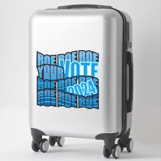 保漕ぎ – ROE ROE投票を開く シール (スーツケース)