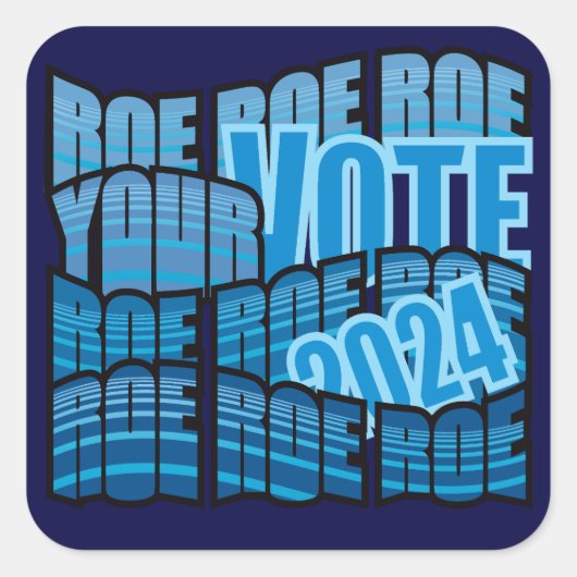 保漕ぎ – ROE ROE投票を開く スクエアシール (正面)