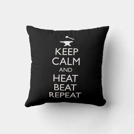 保熱ビート繰り返しおもしろい鍛冶屋 クッション (裏面)