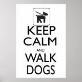 保犬の散歩 ポスター (正面)