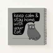 . .保猫と暮らしながら落ち着いて ノートブック (裏面)