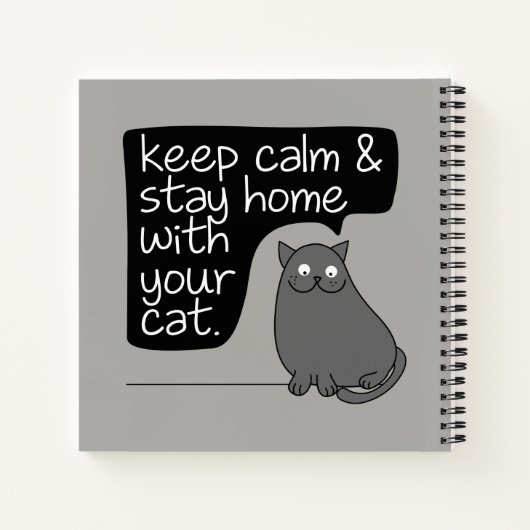 . .保猫と暮らしながら落ち着いて ノートブック (裏面)