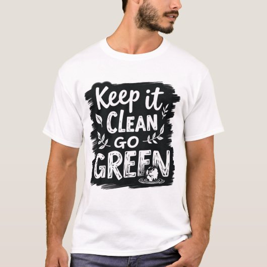 保環境にやさしいことをしよう Tシャツ (正面)
