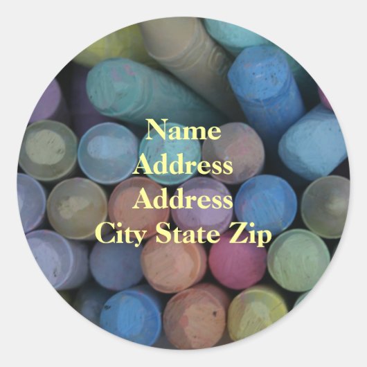 保生活カラフル住所 シール (正面)