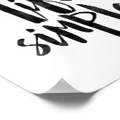 保生活シンプル ポスター (角)