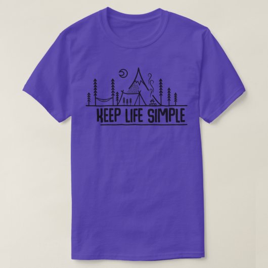 保生活シンプル Tシャツ (デザイン正面)