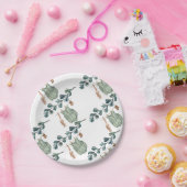 保男女兼用保 |水彩赤ちゃんシャワー ペーパープレート (パーティー)