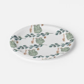 保男女兼用保 |水彩赤ちゃんシャワー ペーパープレート (アングル)