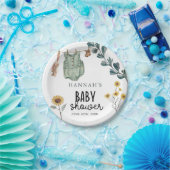保男女兼用保 |水彩赤ちゃんシャワー ペーパープレート (パーティー)