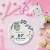 保男女兼用保 |水彩赤ちゃんシャワー ペーパープレート (パーティー)